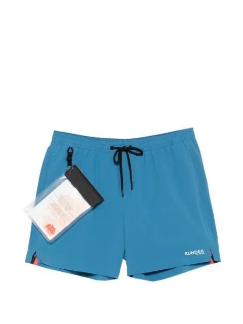 logo-print swim shorts by SUNDEK