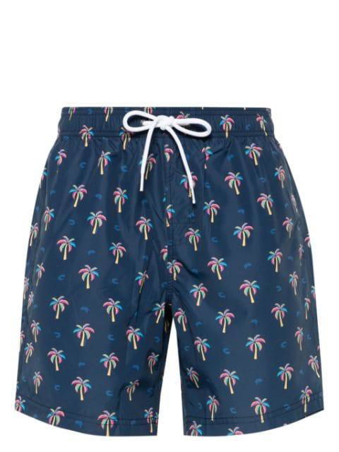 palm tree-print swim shorts by SUNDEK