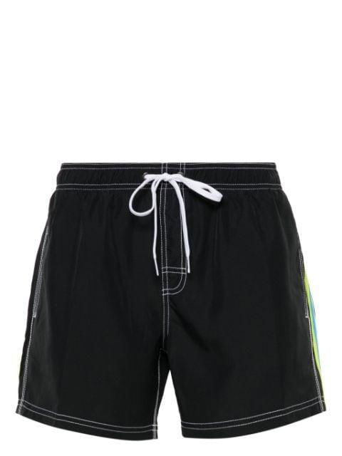 rainbow-patch swim shorts by SUNDEK
