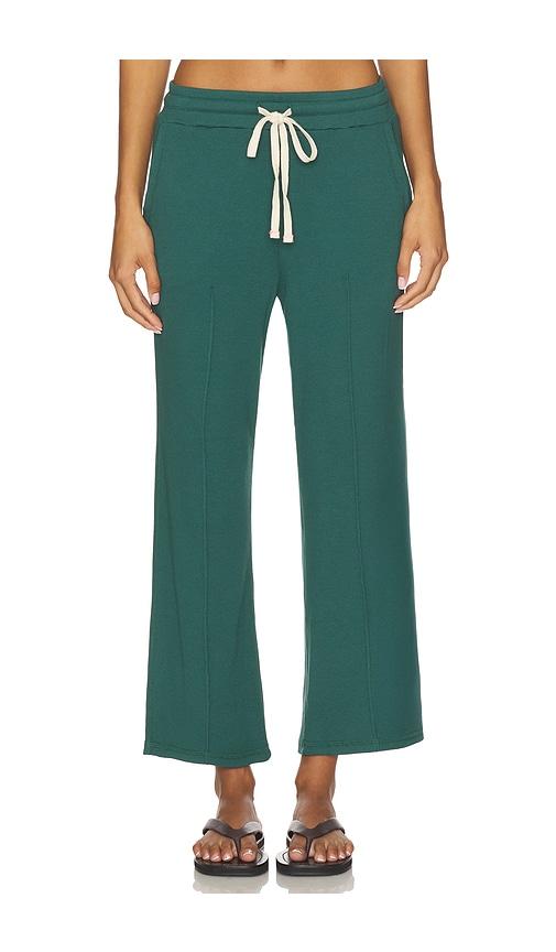 SUNDRY Pin Tuck Lounge Pant in Dark Green by SUNDRY