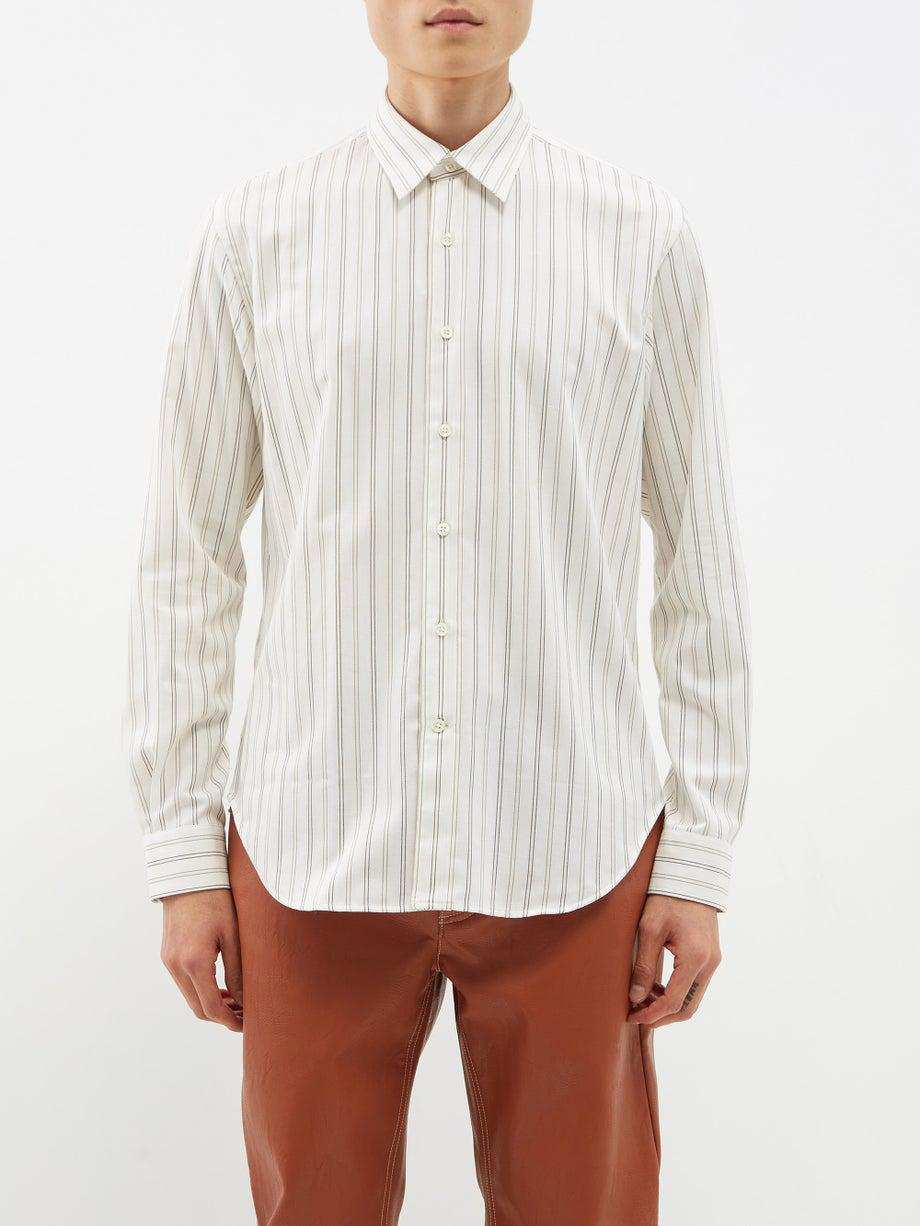 Dan striped cotton-poplin shirt by SUNFLOWER