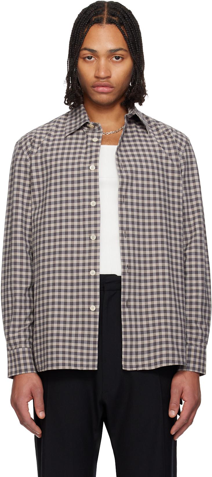 Gray & Beige Studio Shirt by SUNFLOWER