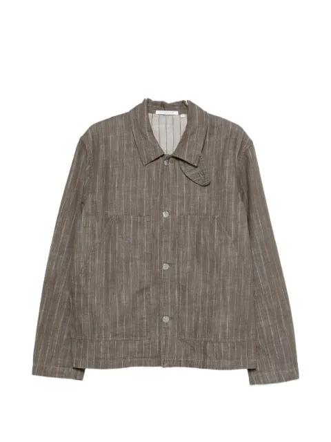 Labour stripe-pattern button-up jacket by SUNFLOWER