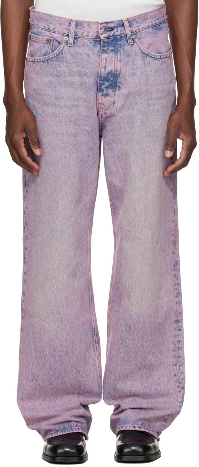 Pink Relaxed Boot Jeans by SUNFLOWER