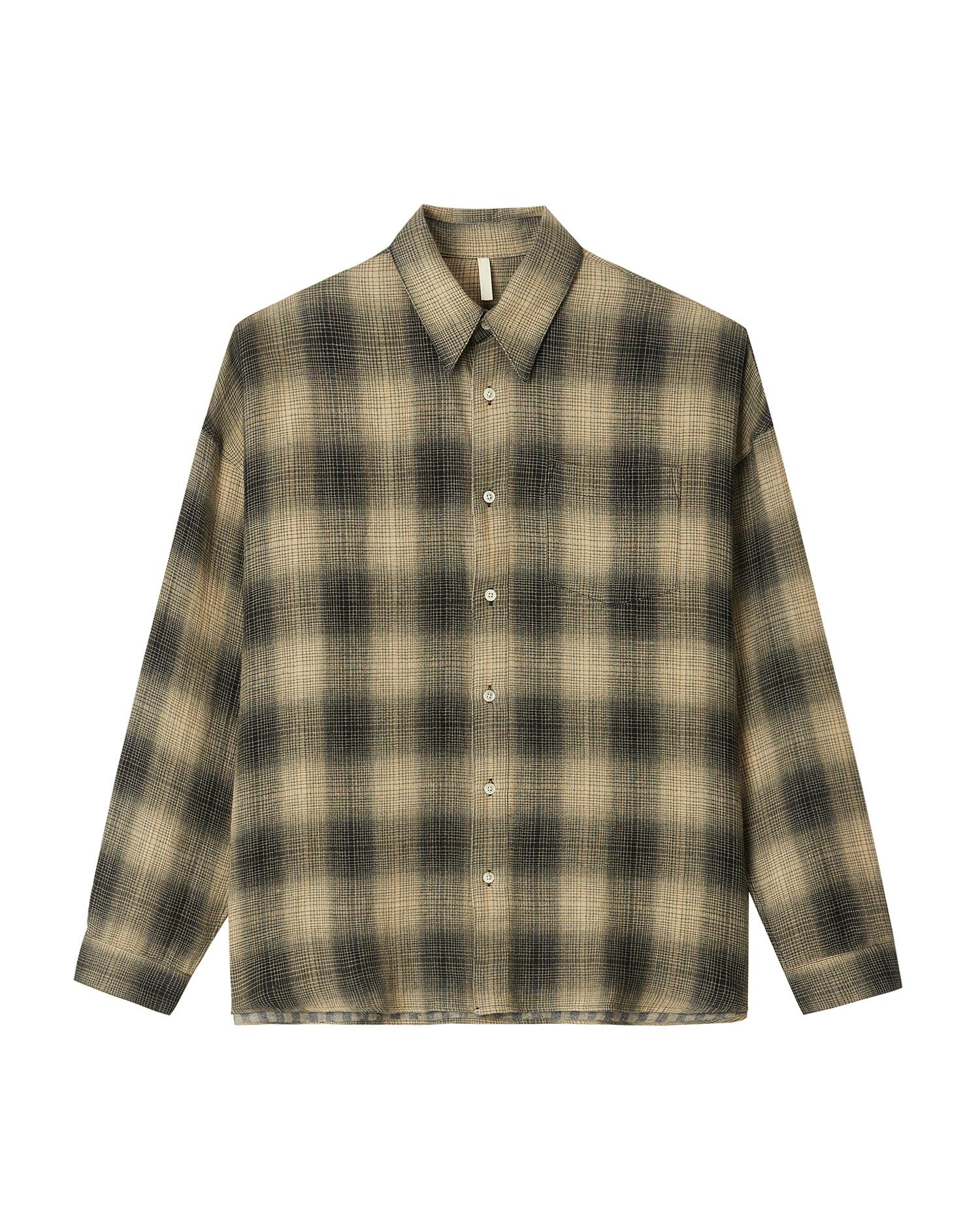 Plaid button down shirt by SUNFLOWER