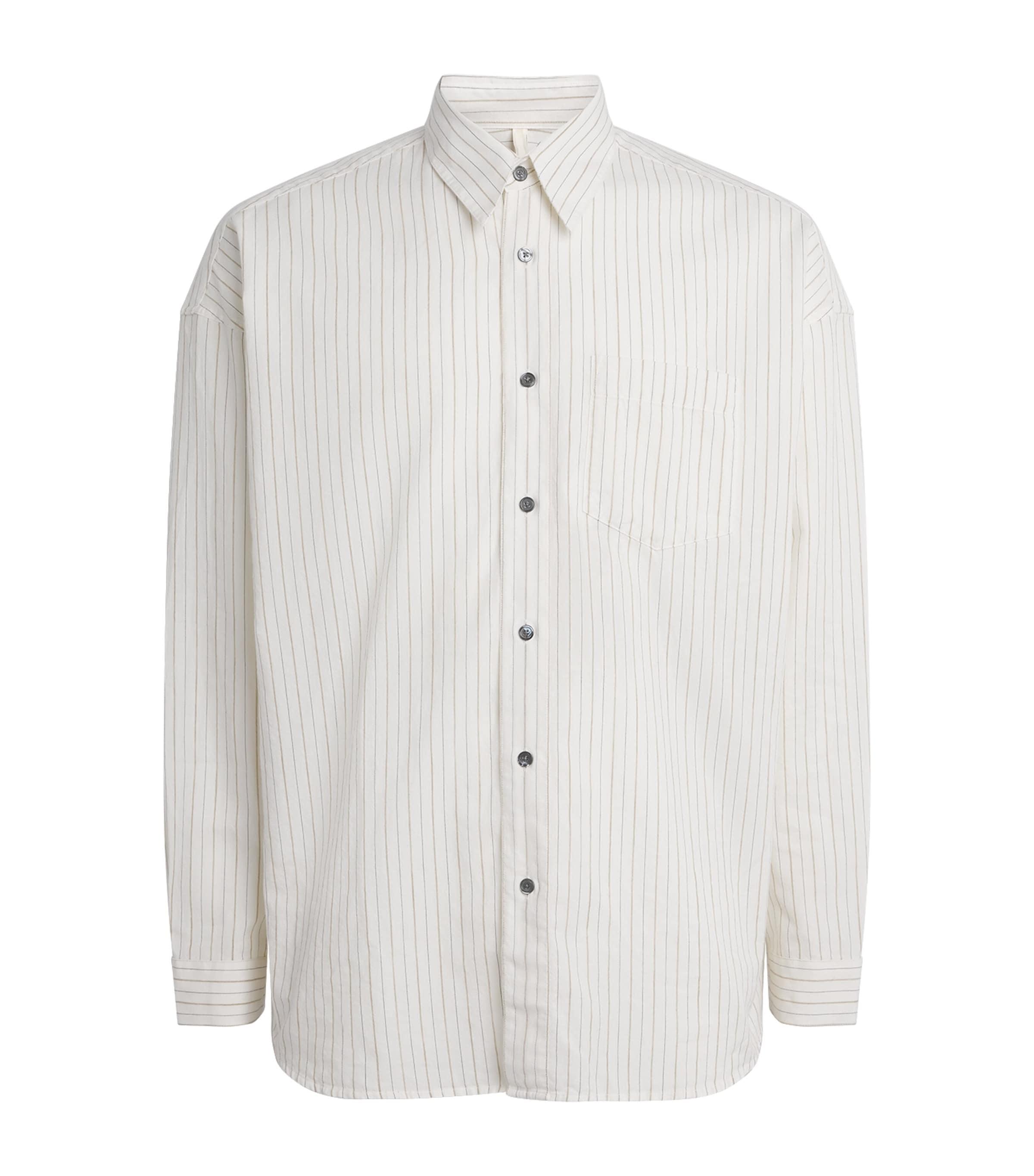 Sunflower Cotton-Blend Stripe Stable Shirt by SUNFLOWER