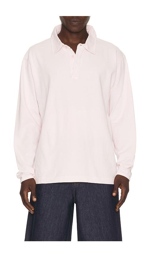 Sunflower Heavy Jersey Rugby Polo in Blush by SUNFLOWER