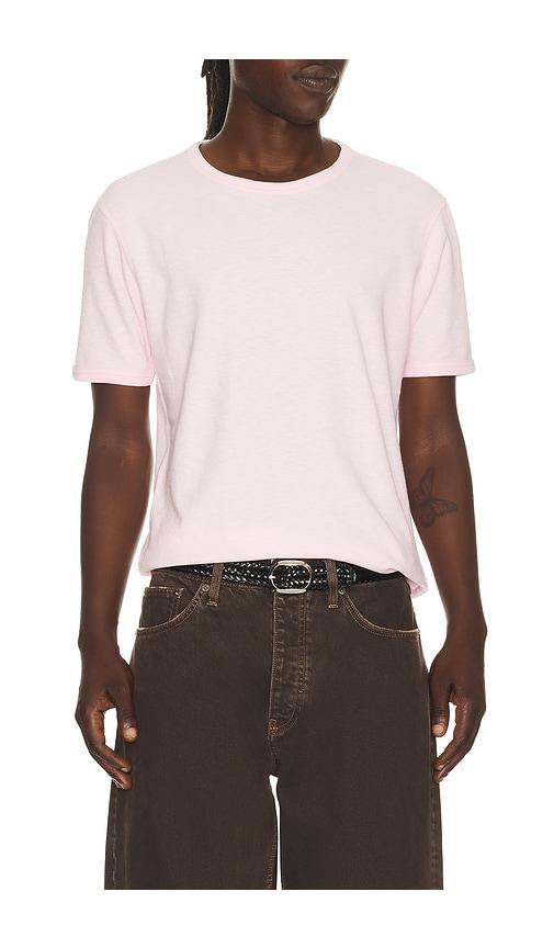 Sunflower Jagger Waffle Tee in Pink by SUNFLOWER