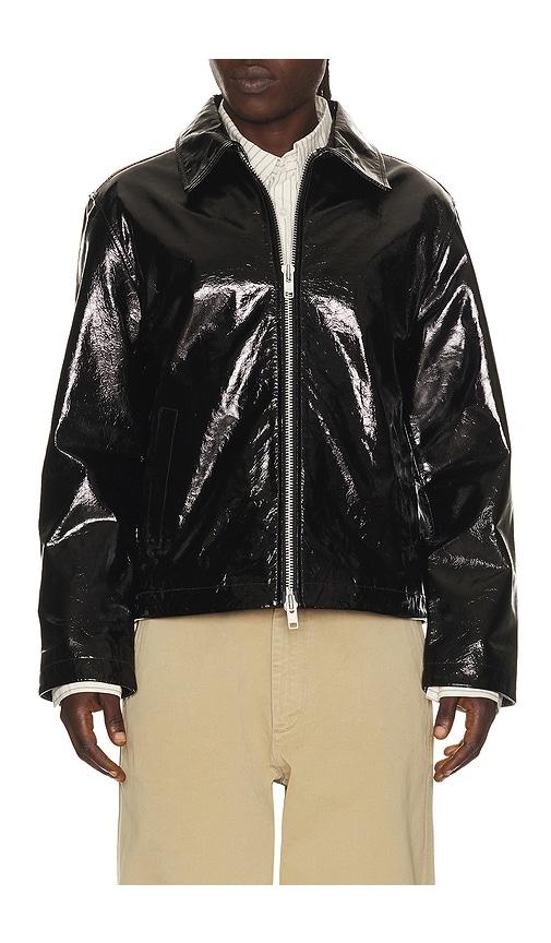 Sunflower Short Leather Jacket in Black by SUNFLOWER