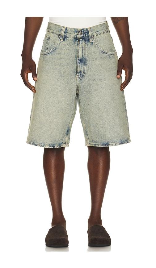 Sunflower Super Wide Denim Short in Denim-Light by SUNFLOWER