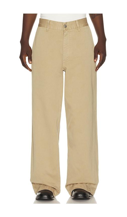 Sunflower Wide Twist Chino Pan in Brown by SUNFLOWER