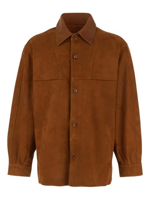 buttoned leather shirt by SUNFLOWER