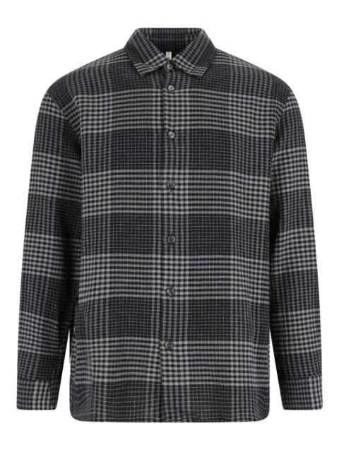 checked long-sleeved shirt by SUNFLOWER