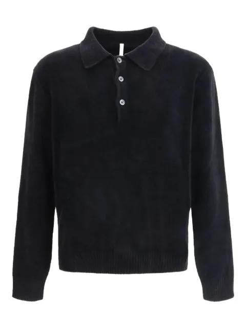 chenille button polo shirt by SUNFLOWER