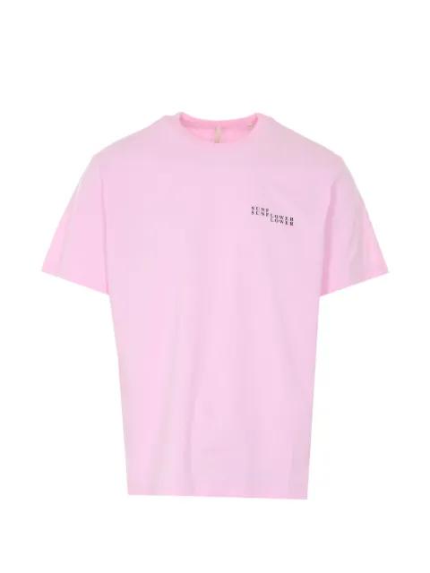 crewneck print logo T-shirt by SUNFLOWER
