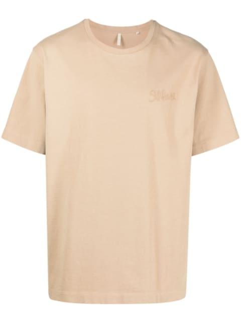 graphic-print organic-cotton T-shirt by SUNFLOWER