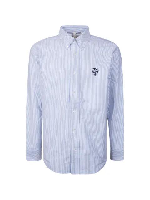 logo-detail striped shirt by SUNFLOWER