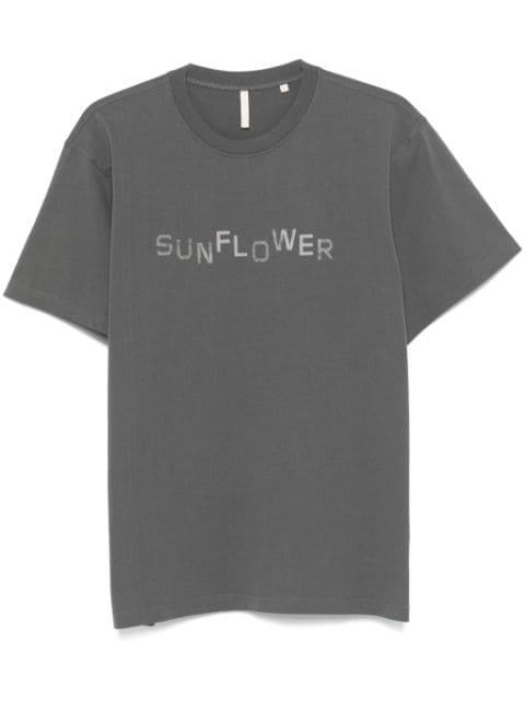 logo-print T-shirt by SUNFLOWER