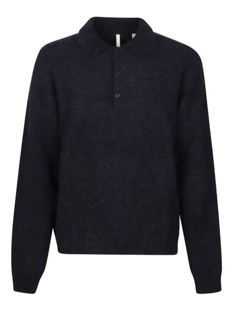 polo-neck wool polo shirt by SUNFLOWER