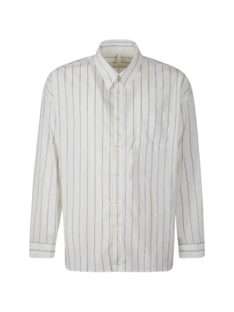 striped-pattern chest-pocket shirt by SUNFLOWER