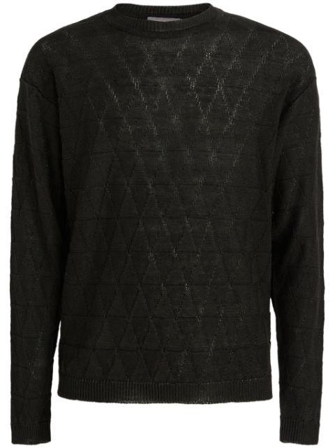 diamond-pattern jumper by SUNHOUSE