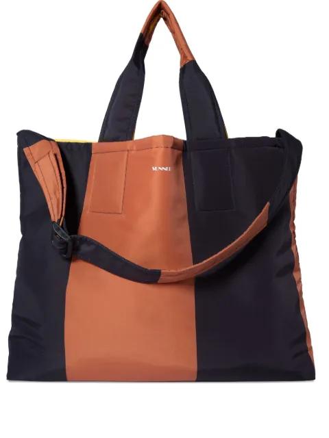 Everyday colour-block tote bag by SUNNEI