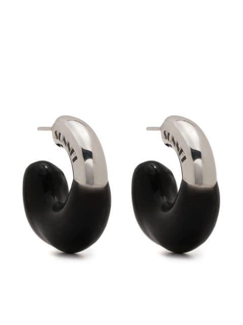 Rubberized Small Earrings by SUNNEI