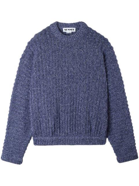 brushed-finish jumper by SUNNEI