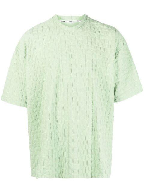 debossed-monogram T-Shirt by SUNNEI