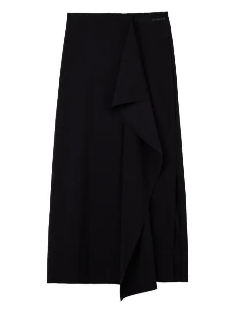 draped ruffled skirt by SUNNEI