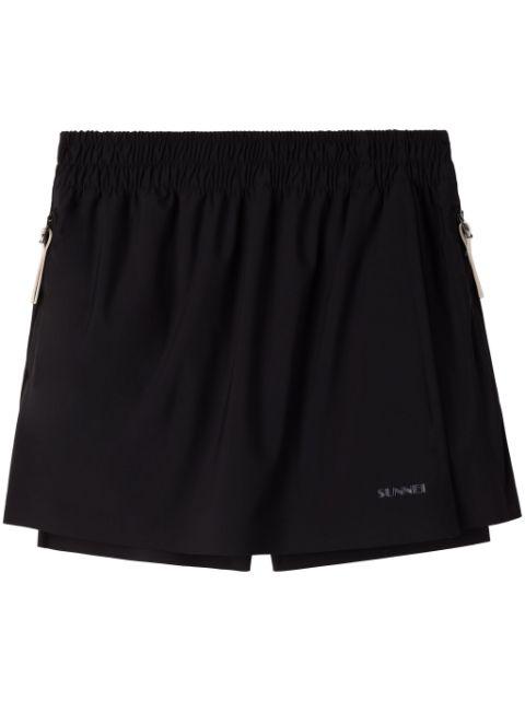 elastic mini skort by SUNNEI