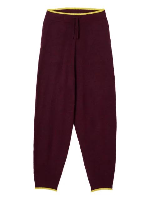 elastic-waistband knit trousers by SUNNEI