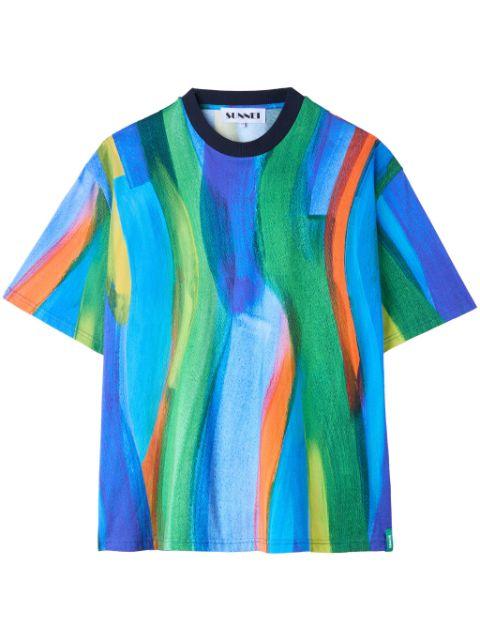 graphic-print T-shirt by SUNNEI