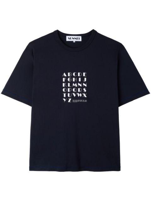 graphic-print t-shirt by SUNNEI