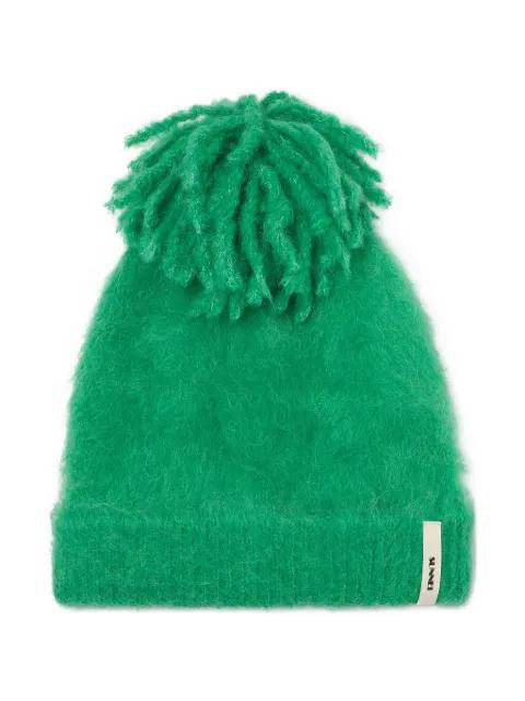 knit bobble beanie by SUNNEI