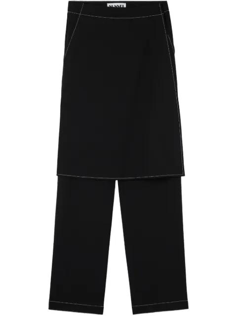 layered-design trousers by SUNNEI