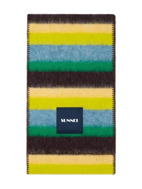 multicolour stripes scarf by SUNNEI