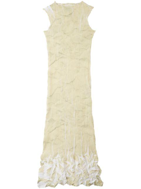 pleated maxi dress by SUNNEI