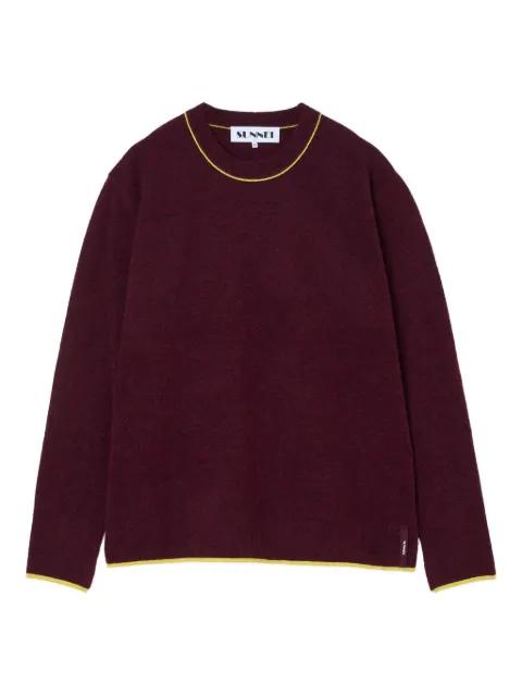 round-neck long-sleeve sweater by SUNNEI