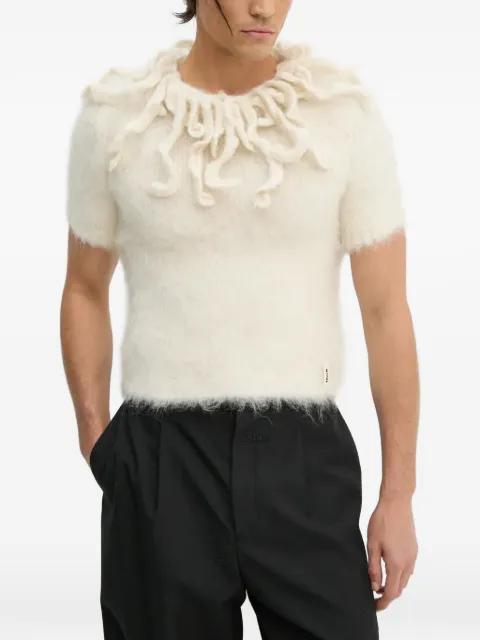 ruffled short-sleeve T-shirt by SUNNEI