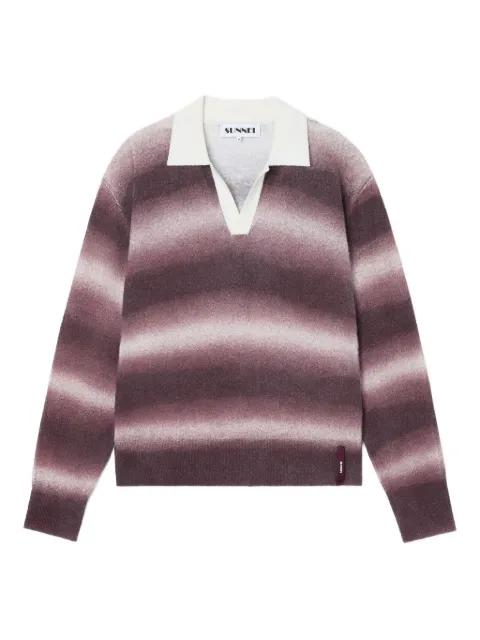 striped long-sleeve sweater by SUNNEI