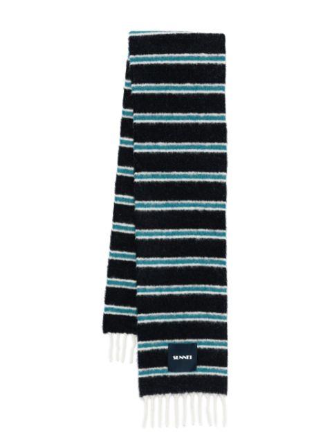 striped scarf by SUNNEI