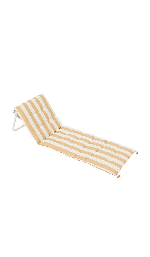 Sunnylife Reclining Beach Chair in Yellow by SUNNYLIFE