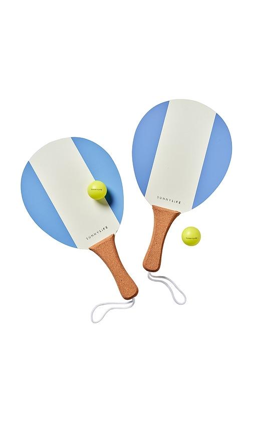Sunnylife Vintage Beach Paddles in Blue by SUNNYLIFE