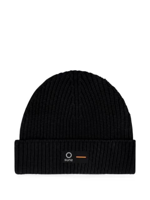 ribbed-knit beanie hat by SUNS