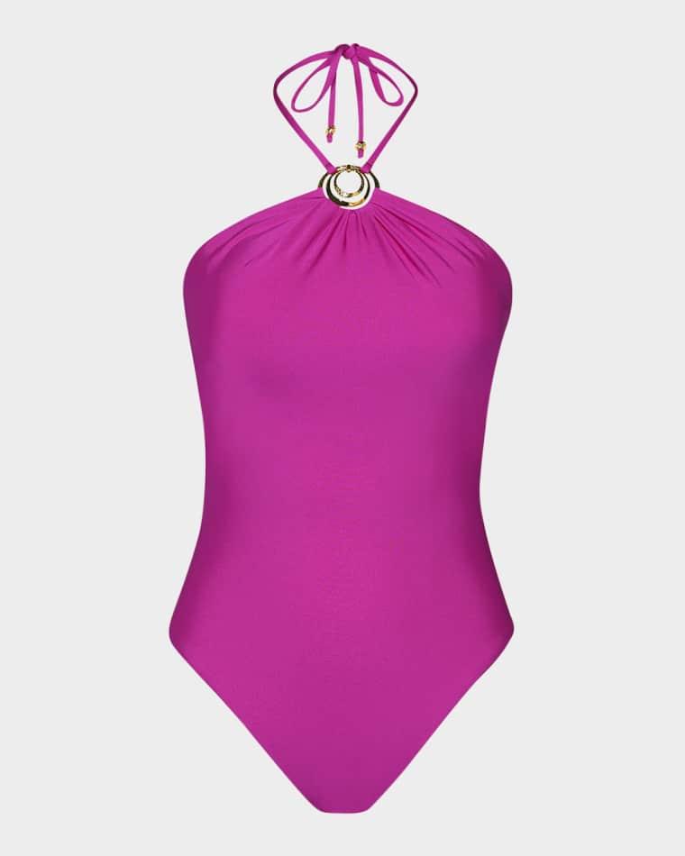 Gypset Halter One-Piece Swimsuit by SUNSHINE 79