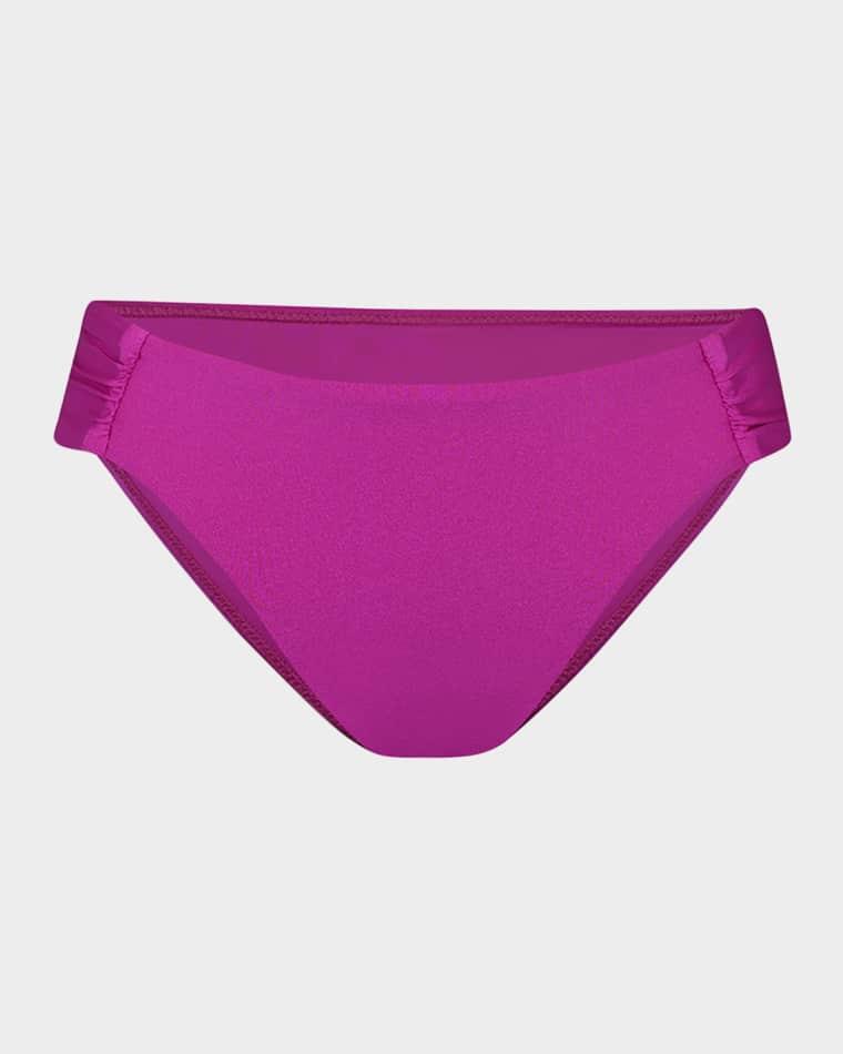 Gypset Shirred-Side Bikini Bottoms by SUNSHINE 79