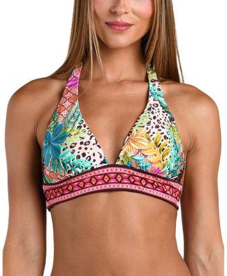 Paradise Heat Reversible Banded Halter Top by SUNSHINE 79