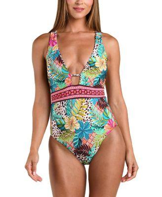 Paradise Heat Reversible V Plunge One Piece by SUNSHINE 79