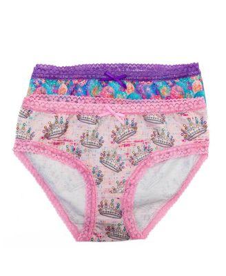 Girls' Lace Trim Slumber Party Underwear by SUNSHINE SOCIETY